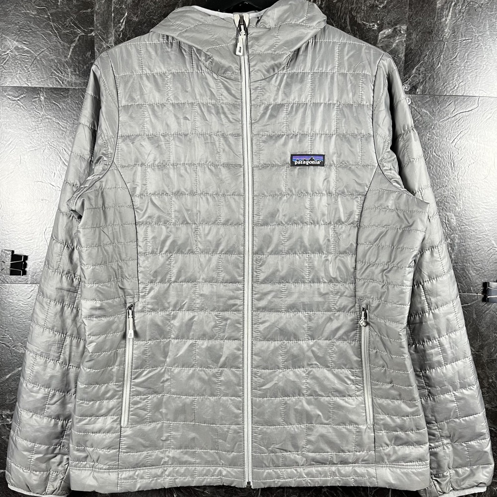 Patagonia Women's Grey Nano Puff Primaloft Hoody Large